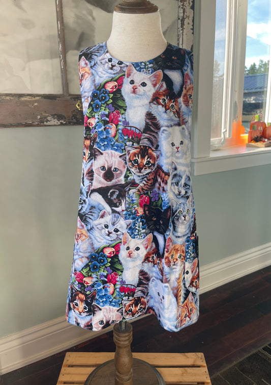 kittens on child's apron